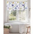 thumbnail image 4 of Spring Floral Valances for Windows, Watercolor Wildflower Multicolor Flowers Rod Pocket Kitchen Window Curtain Valance, Leaf Window Treatment Valance Curtains for Kitchen Living Room Bathroom, 54"x18", 4 of 6