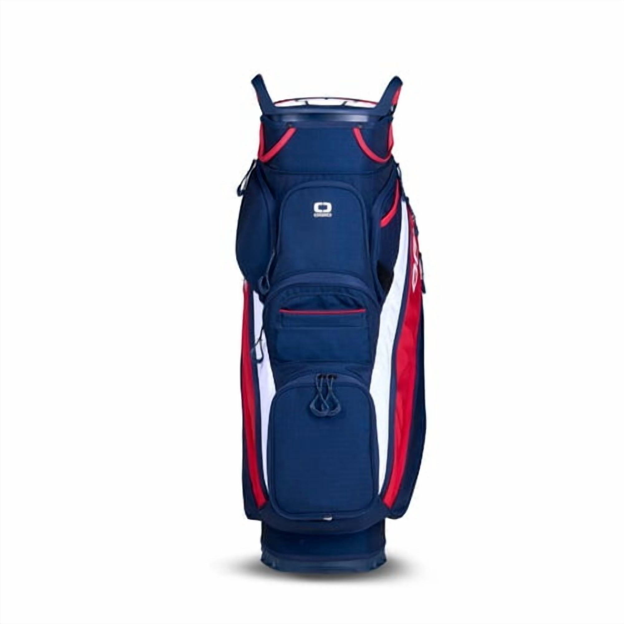 NEW Ogio Golf Silencer Cart Bag 15-Way Top - Red / White / Blue