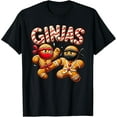 thumbnail image 2 of 100% Cotton Funny Ginjas Gingerbread Ninjas for kid boys Christmas Xmas T-Shirt, 2 of 5