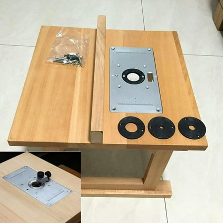 Router Table Insert Plate, Carpenter Trimming Machine Flip Chip Board Router Table Plate, For Woodworking Router Table