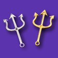 thumbnail image 4 of 12pcs Gold Color Silver Color Weapon Trident Pendants Retro Earrings Metal Accessories DIY Charms Jewelry Crafts Making A1249, 4 of 5