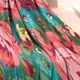 thumbnail image 3 of Pioneer Flower Floral Print Pattern Blanket,Comfortable Soft Lamb Wool Throw Blanket,All Season,Warm Lightweight Blankets for Sofa Bed Couch Living Room Chair,30"x40", 3 of 4