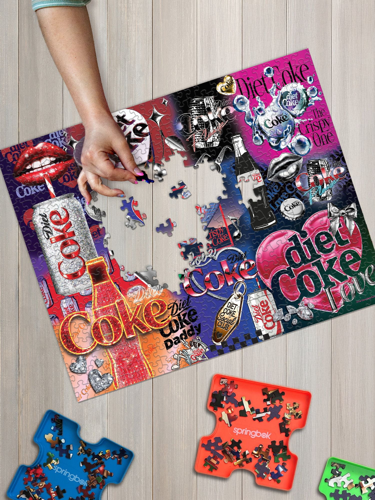 Springbok Diet Coke Bling 1000 Piece Jigsaw Puzzle for Adults - Poster Now Included