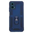 thumbnail image 1 of Funda Uso Rudo Con Anillo Magnético Para Motorola G34 Azul Marino Más 2 Micas De Cristal, 1 of 5