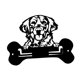 thumbnail image 3 of Colgador de llaves de pared con ganchos para llaves, versátil, de 15 cm de longitud, de metal, para toallas. perro perdiguero de oro, 3 of 9