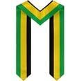 thumbnail image 2 of DABOYOZHZH Emblem of Jamaica Graduation Stole Shawl Sash Honor For Study Aboard International Students, 2 of 9