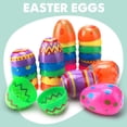 thumbnail image 6 of Easter Eggs 48 Pack Plastic Fillable Egg,Hinged Snap Closure Easter Egg Hunt Basket Stuffer,Reusable Empty Egg Shell for Candy Toy Gift,DIY Craft Decoration Party Favor Classroom Prize Supplies, 6 of 9