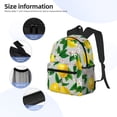 thumbnail image 5 of Lsque Lemon Seamless Pattern Oil Painting Effect Classic Casual Backpack - Large Capacity Water-Resistant Backpack for School, Work, Travel, and Outdoor Activities, 5 of 8