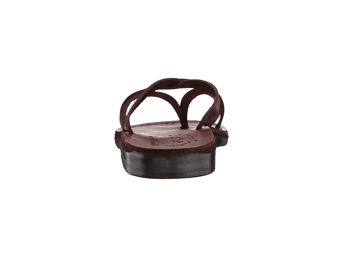 Jerusalem Sandals｜SLIPPERS (NO.28 TAMAR BROWN) Tamar - Vegan Leather Flip Flop Sandal - Brown