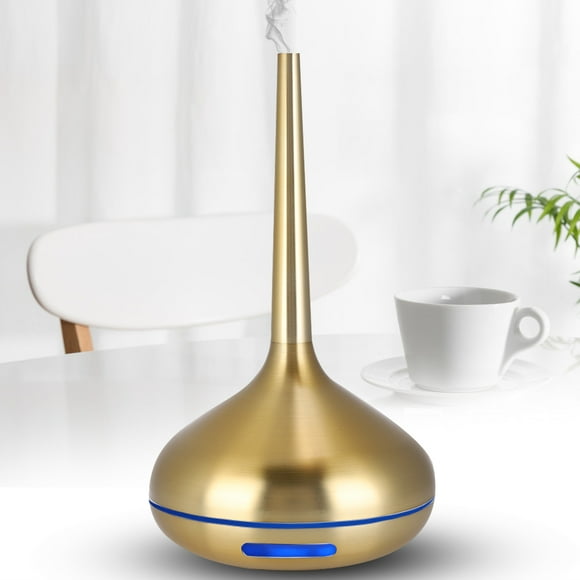 LHCER Air Humidifier,Portable Humidifier,120ml Humidifier Aromatherapy Diffuser 7 Colors LED Night Light Air Humidifier Gold