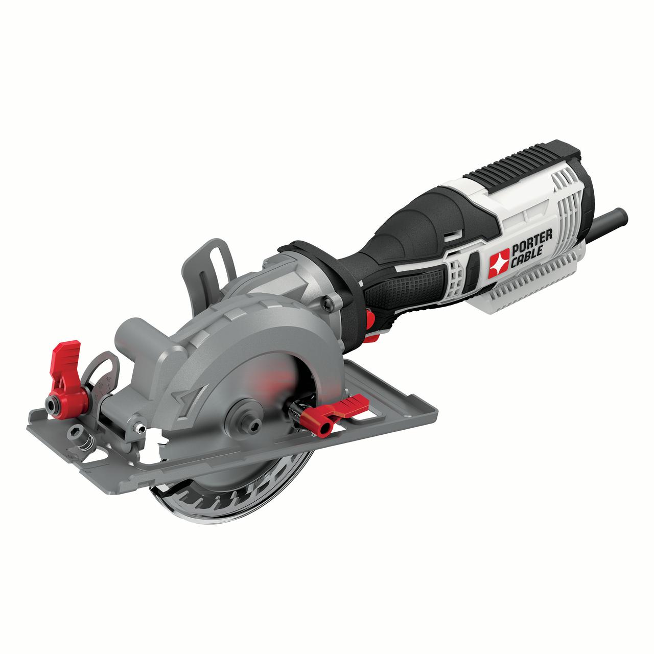 PORTER CABLE 5.5-Amp 4.5-Inch Compact Circular Saw Kit, PCE381K - image 2 of 3
