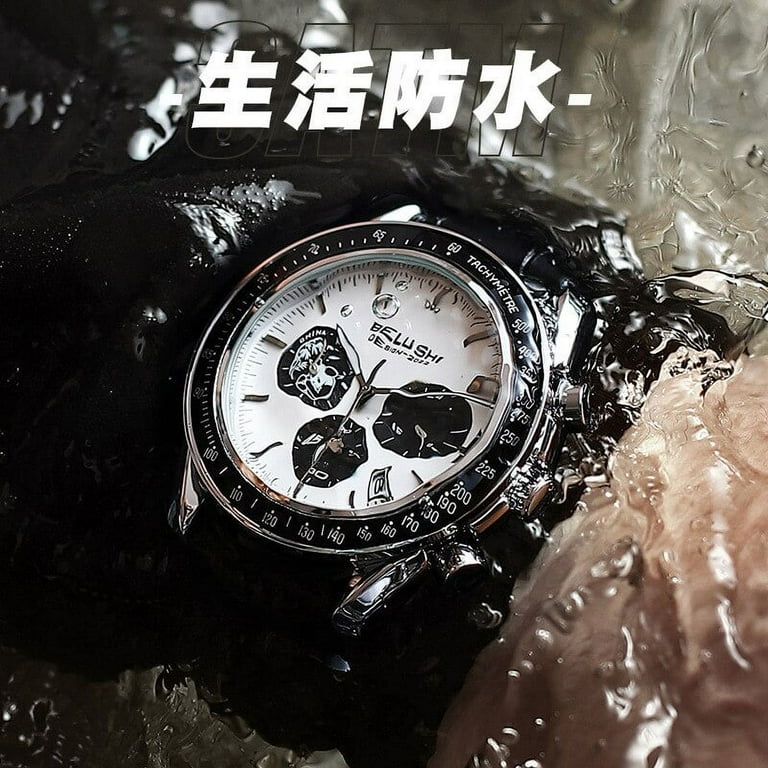 時計 bluck watches 68pices BELUSHI New Trendy Panda Famous Watch Plate Genuine Leather