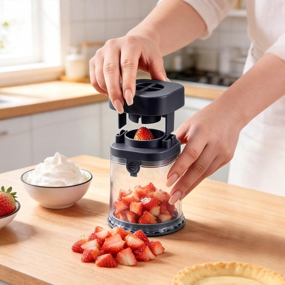 Stainless Steel Fruit Divider Slicer, Compact, for Grape, Cherry, Strawberry