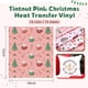 thumbnail image 2 of Vinilo HTV navideño, 14 hojas, 30 x 25 cm, color rosa tintnut, 2 of 7
