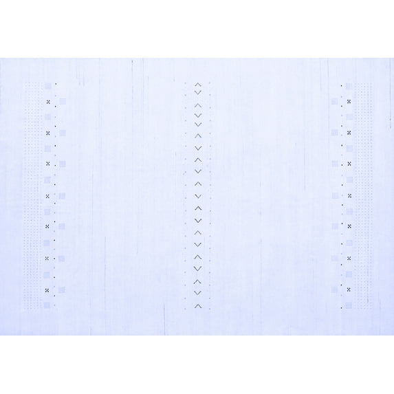 Ahgly Company Indoor Rectangle Solid Blue Modern Area Rugs, 2' x 3'