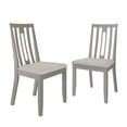 thumbnail image 3 of Castle Place Contemporary Wooden Dining Chair,Set of 2, White, 3 of 8