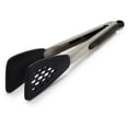 thumbnail image 1 of OXO Good Grips Pinzas Flexibles de Silicona Inoxidable Negro, 1 of 5