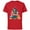 Red, variant on Disney Mickey & Friends Christmas Holiday Family Trip 2024 - Short Sleeve Cotton T-Shirt for Adults - Customized-Black