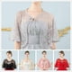 thumbnail image 4 of Mujer encaje encogimiento de hombros Bolero capa nupcial cubrir abrigo Tippet accesorio de boda, 4 of 5