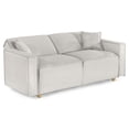thumbnail image 4 of Sofá Cama Makora Abbot Gris Claro Lino Memory Foam Respaldo con Reclinable de 3 Posiciones, 4 of 8