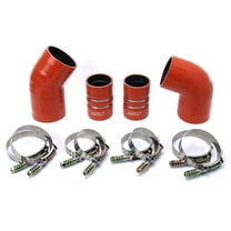 HPS Orange Intercooler Hose For 04.5-05 Sierra 3500 HD 6.6L Duramax LLY Diesel