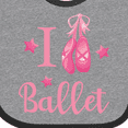 thumbnail image 4 of Inktastic I Love Ballet Girls Baby Bib, 4 of 4