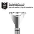 thumbnail image 4 of Stainless Steel Corn Cob Slicer Peeler Zipper Kernel Cutter Stripping Tool with Ergonomic Ambidextrous Non-Stick Handle, Serrated Blade - Silver, 4 of 7