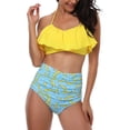 thumbnail image 2 of Traje de baño para niñas Conjunto de bikini de dos piezas Ruffle Falbala Trajes de baño Trajes de baño Adepaton WMZL-956-79, 2 of 6