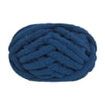 thumbnail image 1 of Hilo de lana grueso Hilo de peso Hilo de tejer a mano Hilo de verano Jumbo Hilo voluminoso para tejer bufandas Mantas Tejido Macramé Cama para Azul profundo, 1 of 8