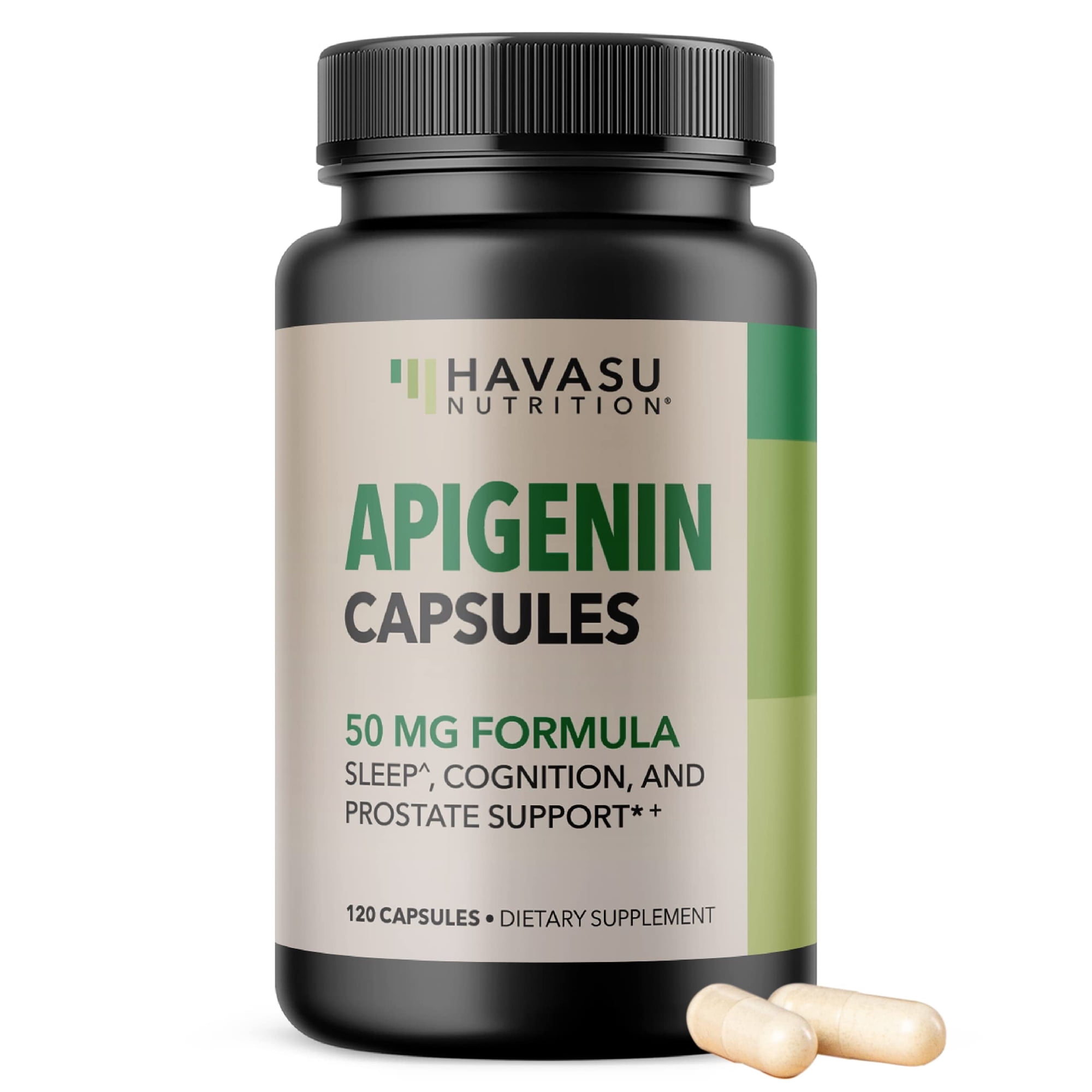 Havasu Nutrition 50mg Apigenin Supplement, Sleep, Cognition, & Prostate Health Support, 120 Capsules
