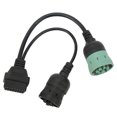 thumbnail image 1 of OBD2 Y Splitter Scanner Cable, Break Proof Oxidation Resistance OBDII 6Pin 9Pin Cable Durable  For Truck, 1 of 8