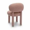 thumbnail image 3 of Pemberly Row Contemporary Rose Pink Performance Boucle Side Chair, 3 of 7