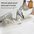 thumbnail image 1 of Kitchen Faucet Silicone Draining Pad Non-slip Splashproof Countertop Protector for Bathroom Kitchen, 1 of 9