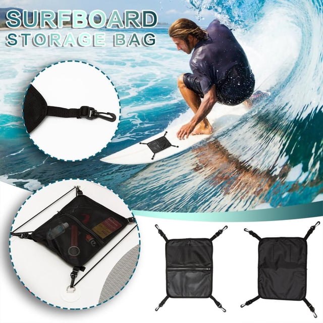 Feltree Sac de Rangement pour Accessoires de Planche de Surf Sac de Transport Sac en Filet de Nylon