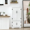 thumbnail image 3 of HOMCOM 48.5"  Kitchen Pantry, Storage Cabinet, Cupboard Organizer, 3 of 9