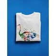 thumbnail image 3 of Colorful Ostrich Design Sweatshirt Women -Image by Shutterstock, Female 4X-Large, 3 of 4