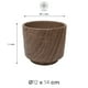 thumbnail image 3 of Maceta de Arcilla Color Marrón Oscuro, 3 of 3