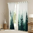 thumbnail image 4 of Feelyou Nature Scenery Black Out Curtains, Jungle Pine Tree Curtains Pack of 2 (42x63 Each), Rustic Farmhouse Theme Bedroom Curtains, Blackout Curtains Room Decor, 4 of 7
