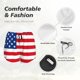 thumbnail image 4 of Balery America Flags3 Pantalones cortos deportivos para mujer con forro y dos bolsillos, elásticos, para entrenamiento, gimnasio, yoga-XX-Large, 4 of 7