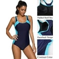 thumbnail image 4 of Alove Athletic One Piece Bathing Suit For Women Tummy Control Slimming Swimwear, 4 of 6