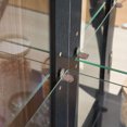 thumbnail image 6 of Lighted Curio Cabinet, 44"H Glass Display Cabinets with Adjustable Shelves and Mirrored Back Panel, Vintage Accent China Cabinet for Living Room, Black, 6 of 7