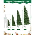 thumbnail image 4 of 4.5/6/7.5/9ft Artificial Christmas Tree Premium Pine Xmas Tree for Home Office Winter Holiday Décor, Foldable Stand, Easy Assembly, 4 of 9