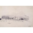 thumbnail image 3 of Santiago Rusiñol 14x11 Black Modern Framed Museum Art Print Titled - View of Barcelona Port (circa 1883), 3 of 5