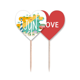 thumbnail image 1 of Mes de junio luz temporada ilustración Palillos de dientes bandera etiqueta de amor selección de pastelitos, 1 of 4