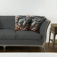 thumbnail image 7 of Ambesonne Lion Throw Pillow Cover 2 Pack, Brick Wall and Classical Pose, 18", Ginger Coconut, 7 of 7