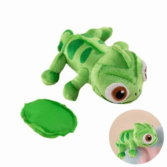 WJCA Cute Chameleon Plush Toy Figure - Adorable Lizard Soft Stuffed Animal with Magnetic Feature, Pascal-Style Plush Doll, Fun Play & Decor Toy