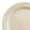 Ivory, variant on Smarty 7.5" Black Vintage Round Disposable Plastic Salad Plates 120ct
