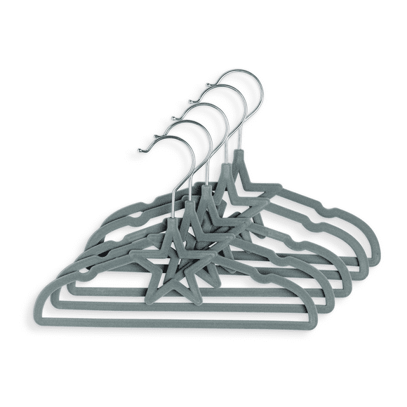 10 Pack Grey Star Baby Hanger