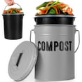 thumbnail image 1 of Compost Bin Kitchen Counter, Indoor Compost Bin, Includes Inner Bucket with Sealed Ring Compost Pail, Countertop Compost Bin with Lid, Compost Bucket Compost Container, 1.0 Gallon, 1 of 7
