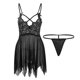 thumbnail image 3 of Gibobby Ropa interior mujer Lencería Sexy para Mujer Baby Doll Mujer Sexy Color Negro Mono Sensual y Elegante Fina Lenceria para Dama(Negro, G), 3 of 4